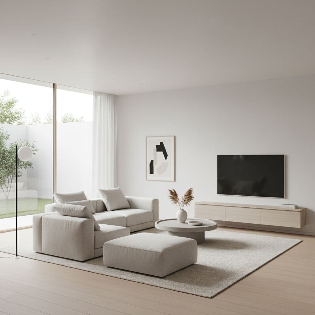 Ready-made living room design template