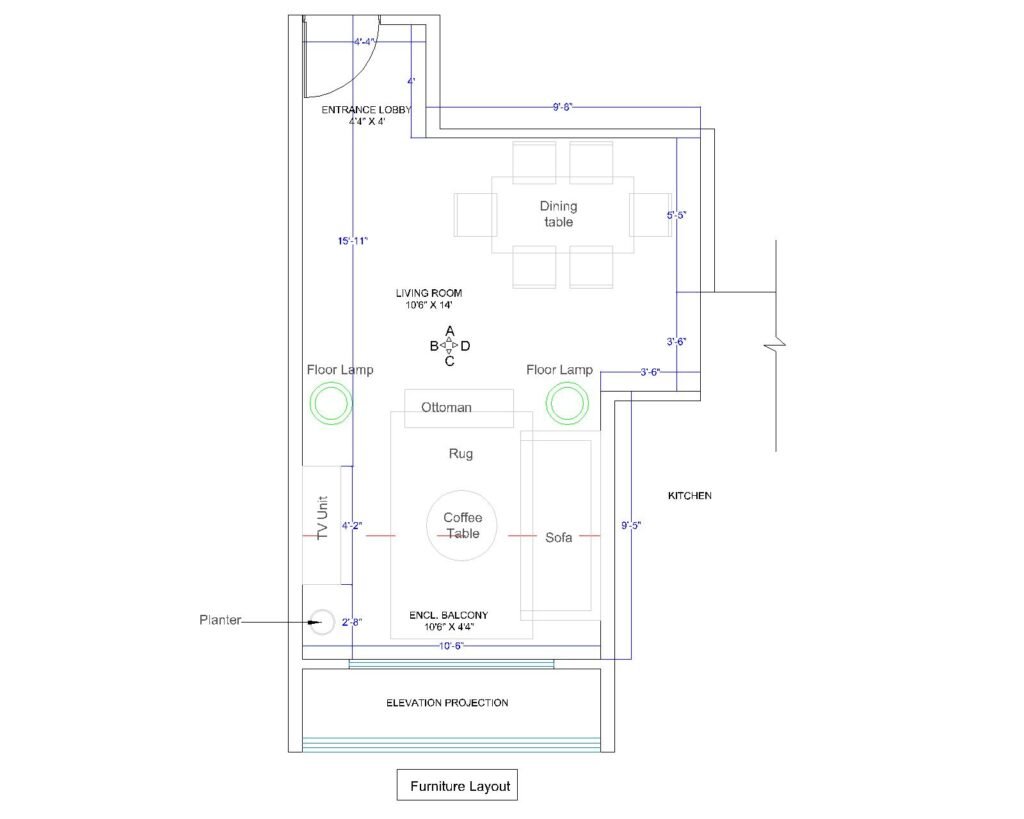 living room Interior design plans