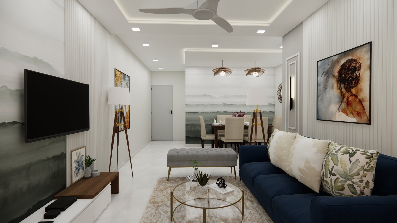 living room interior designs in Bangalore